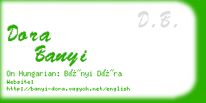 dora banyi business card